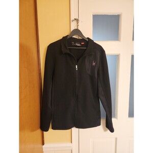Spyder Women's Black Full-Zip Fleece-Lined Jacket Size L
